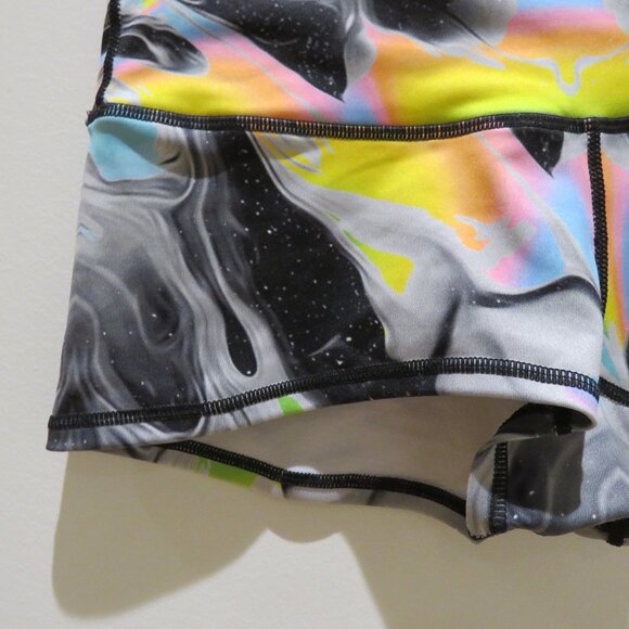 ELECTRO THREADS Space Abstract Boho Rave Hippie Festival Hot Pants Punk Goth - Picture 7 of 14